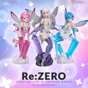 Elcoco RE:Zero Jewel Princess Rem, Ram & Emilia