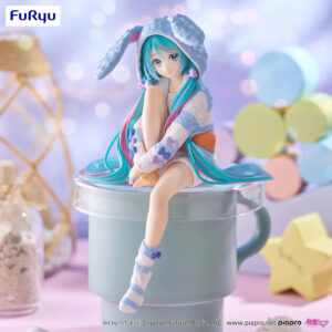 Furyu Hatsune Miku Noodle Stopper Figure Rabit Ear Pajamas Blue Ver.